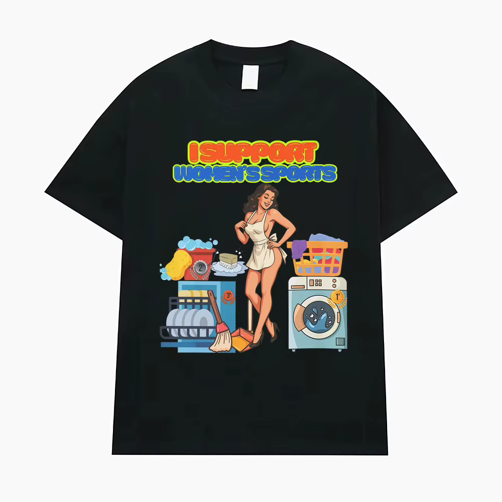 T-shirt humoristique et sarcastique « J'encourage les sports féminins » pour hommes et femmes