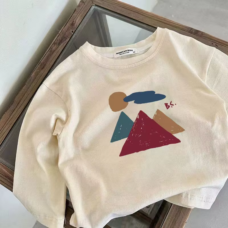 T-shirt à manches longues pour enfants de 2 à 7 ans