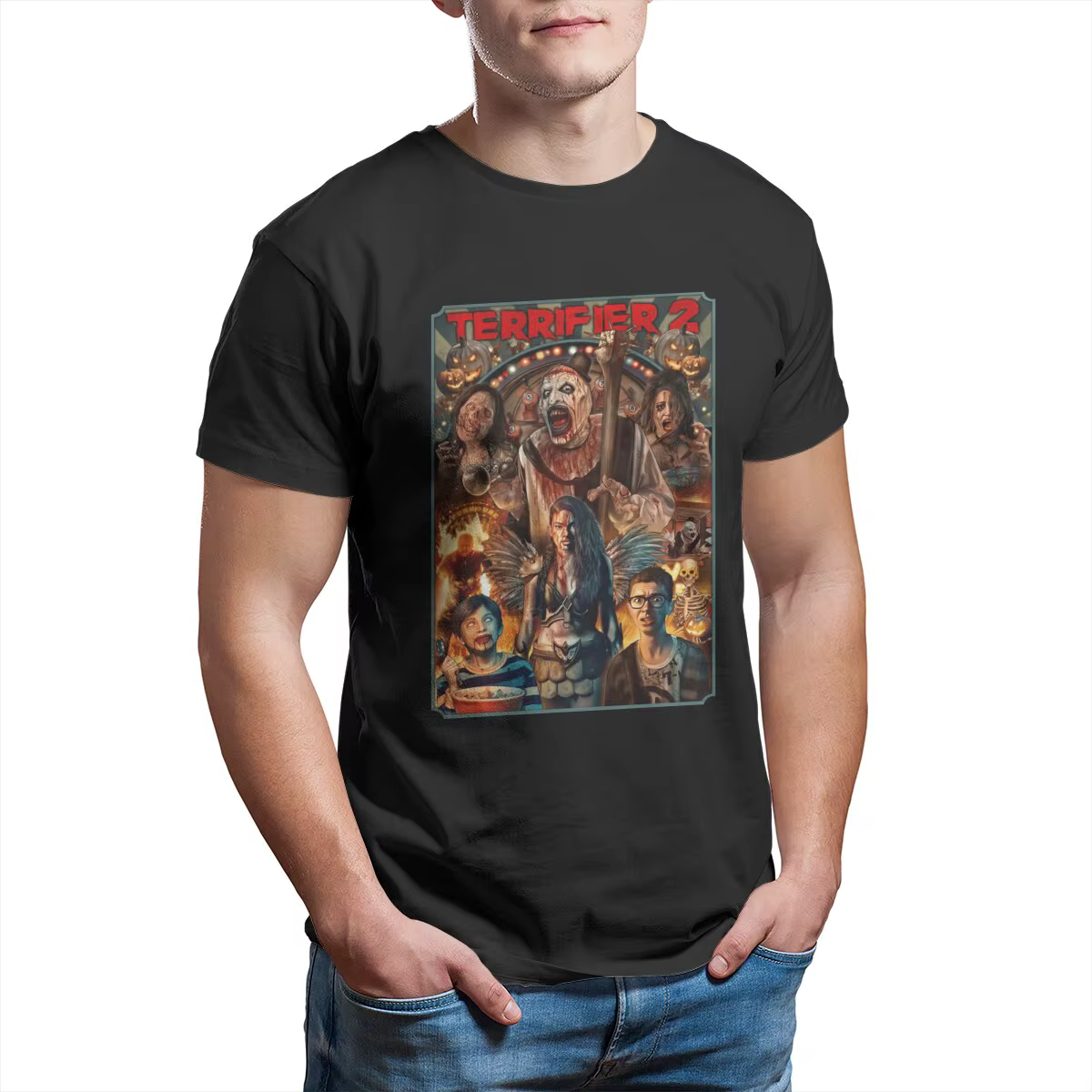 T-Shirt Vintage Terrifier pour Homme
