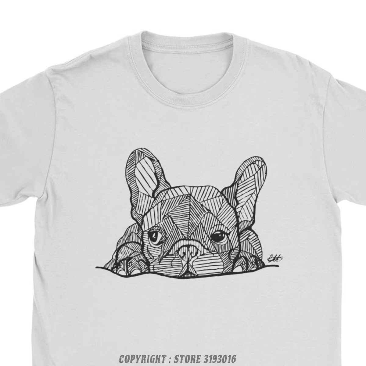 T-shirt vintage à col rond pour homme