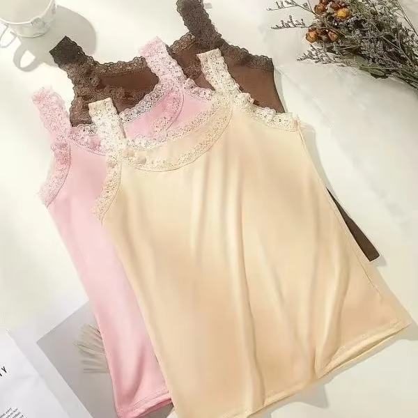 Débardeur en dentelle grande taille pour femme