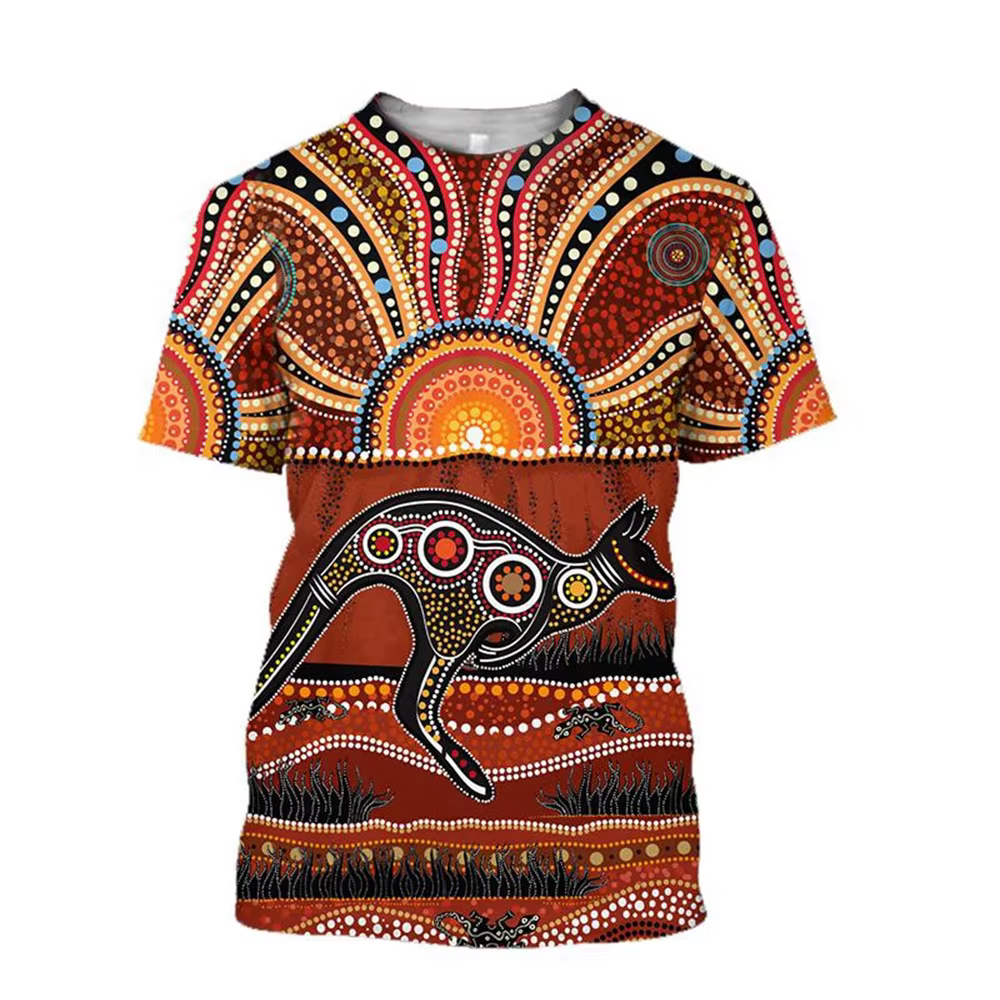 T-shirt imprimé en 3D Tortue indigène Jolie tillisme Art