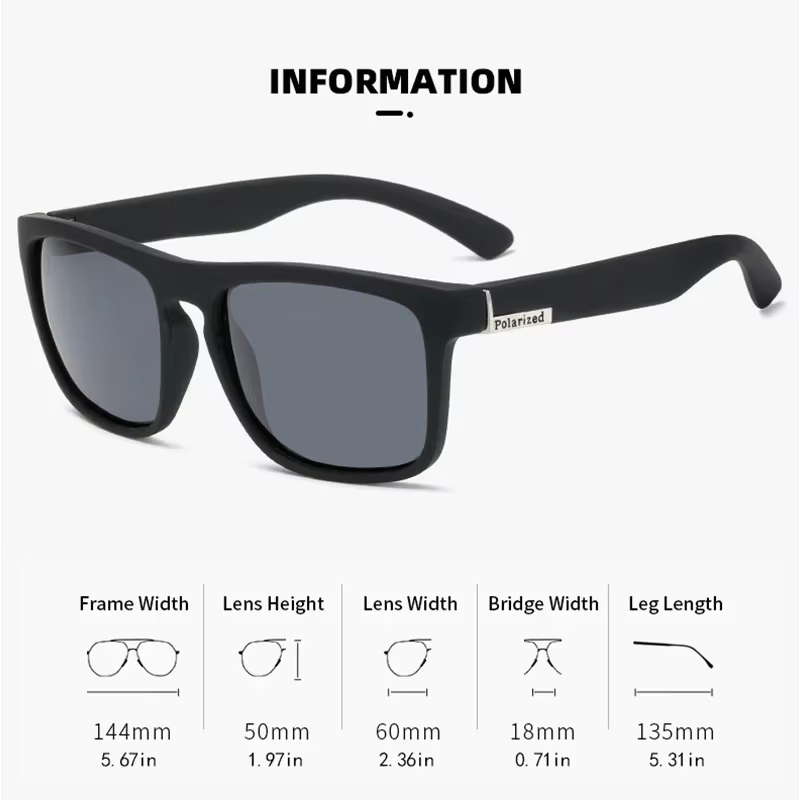 Lunettes de soleil polarisées vintage tendance, lunettes de soleil de luxe rétro pour la conduite et la pêche, lunettes anti-éblouissement