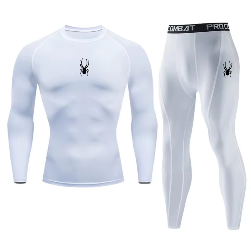 T-shirt de compression de sport pour homme à manches longues