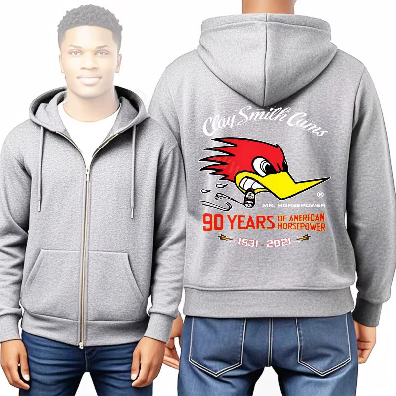 Sweat-shirt drôle noir à capuche d'entraînement oiseau rouge avec texte Design à manches longues rétro pas cher pull