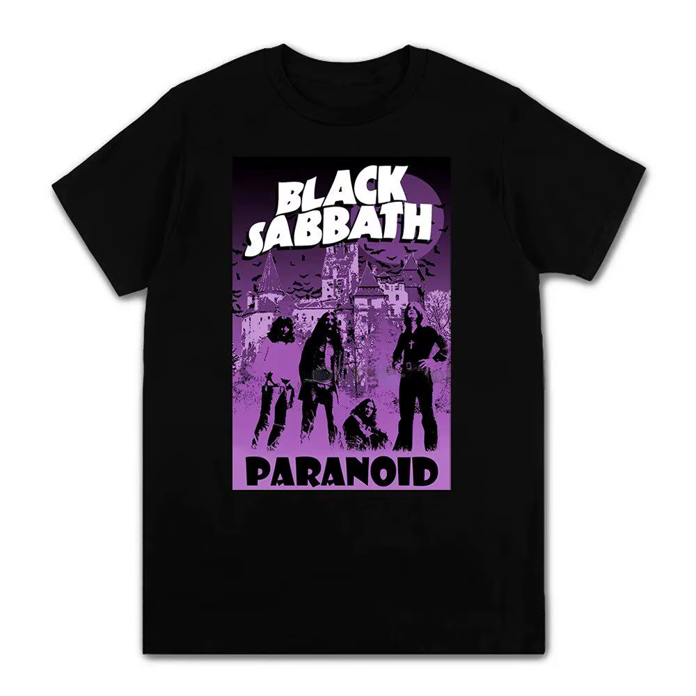 T-shirt de la Groupe de Rock Black Sabbath – Nouvelle Collection Unisexe de Luxe Décontracté et Tendance pour Hommes et Femmes