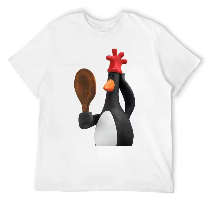 T-shirt drôle imprimé cuillère à main pour hommes et femmes