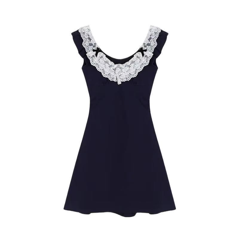 Nouvelle petite robe à manches volantes pour femmes