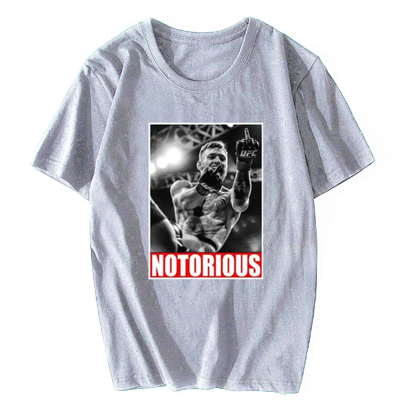 Conor McGregor notoire hommes Fan T-shirt Design drôle noir mode Streetwear