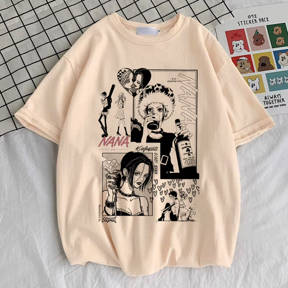 Nana Anime t-shirt femmes Pastel Punk coréen vêtements respirant graphique Pop Culture