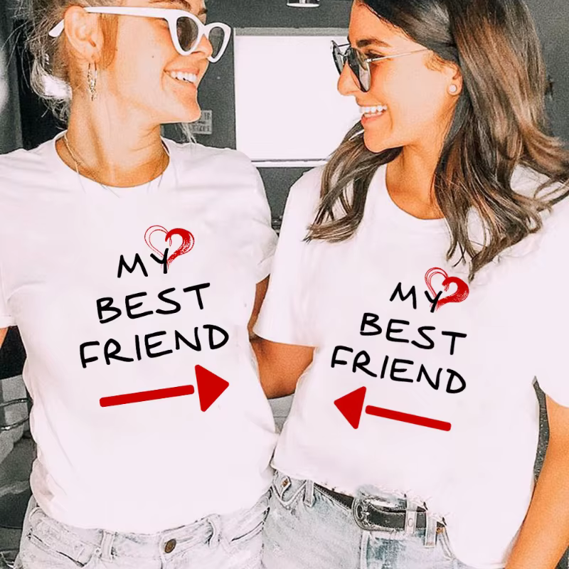 Mon meilleur ami 2T-shirt tendance lettre Inha