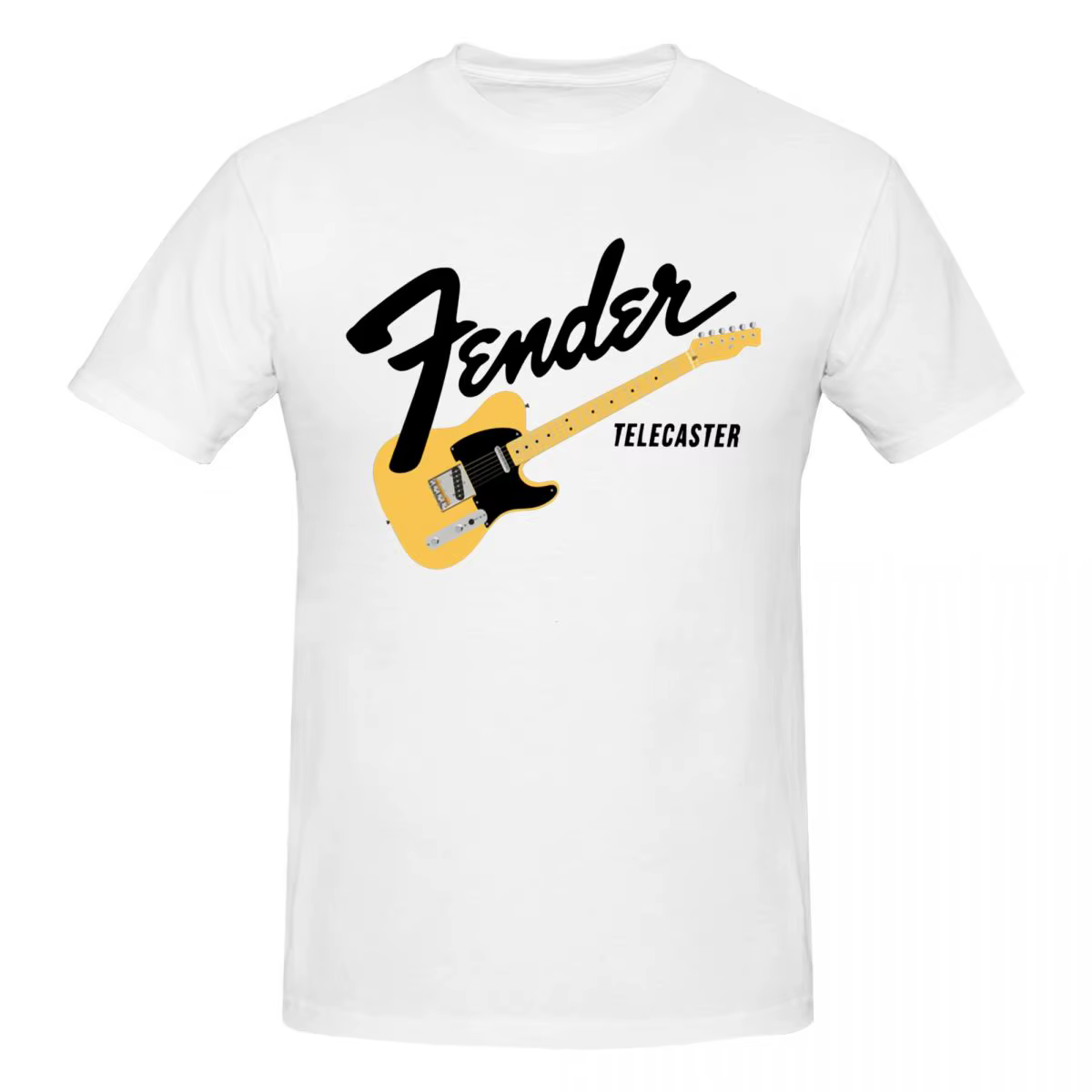 Fender Jimi Hendrix T-shirts vintage à col rond pour hommes et femmes