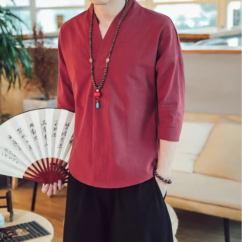 Kimono d'Été à Manches Courtes pour Homme