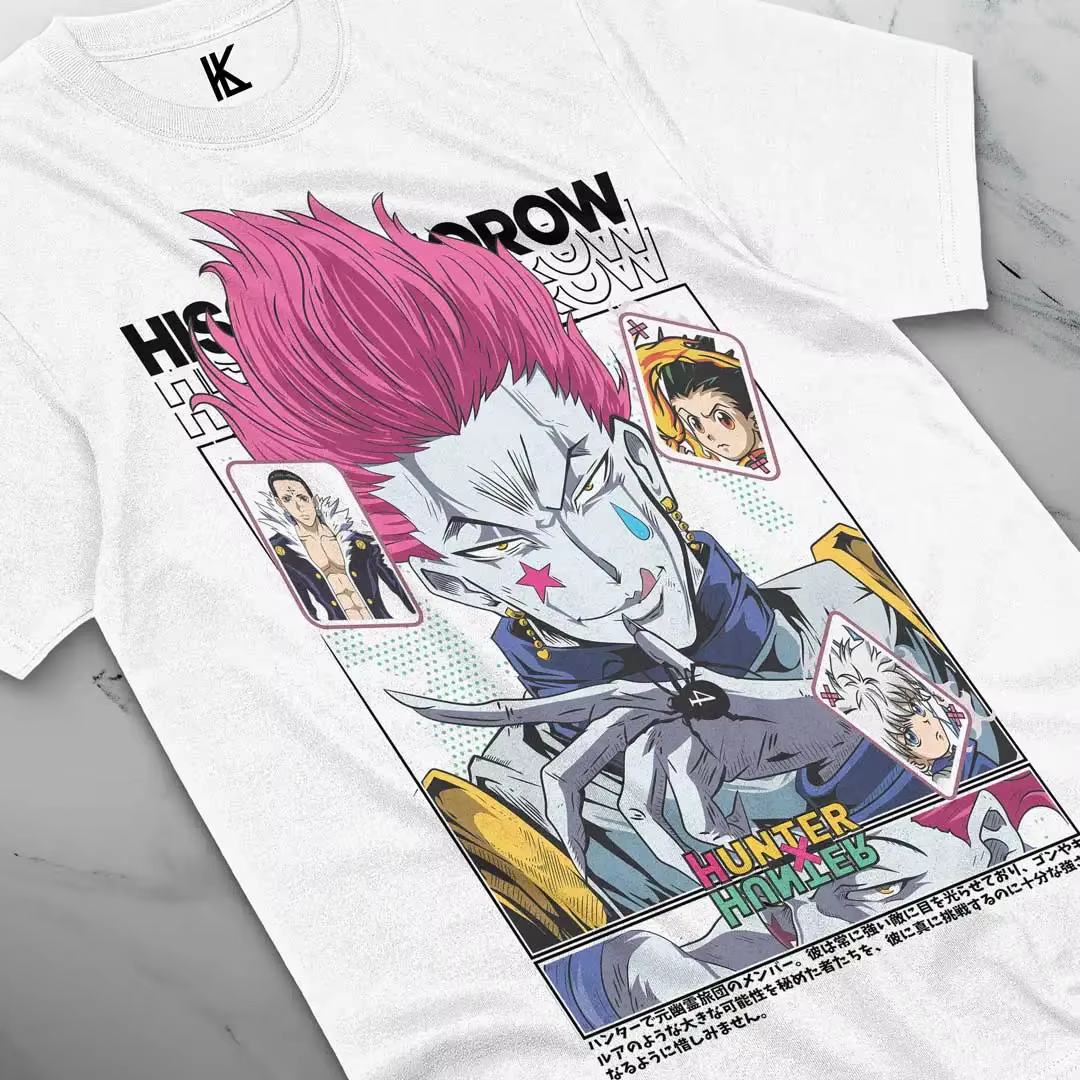 T-shirt unisexe Hisoka Anime, Hunter X, Manga Strip, HXH