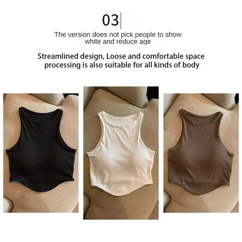 2025 été femmes haut avec bonnets confortable U sport soutien-gorge pour courir Yoga gymnase débardeur