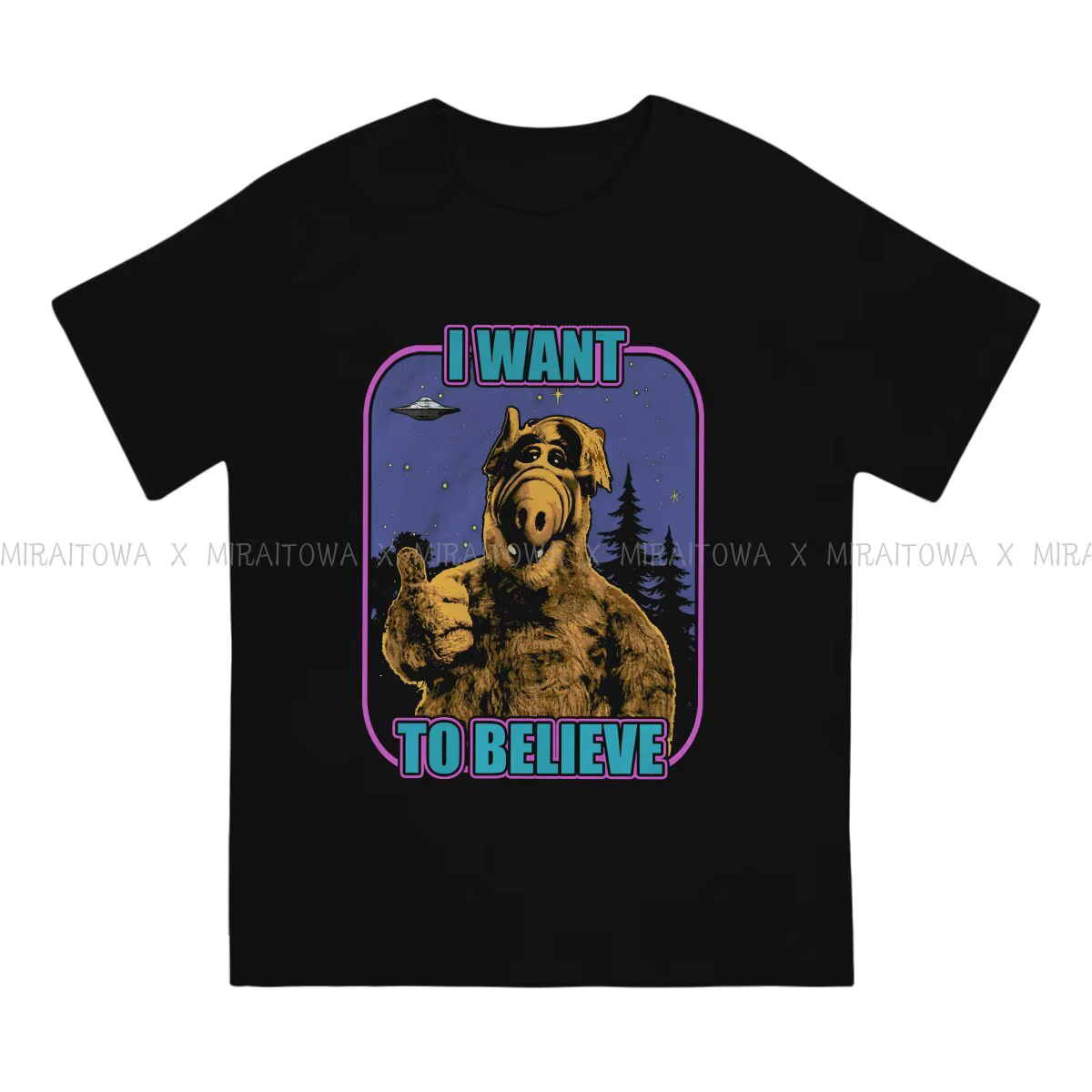 ALF la série animée t-shirt créatif pour hommes je veux croire
