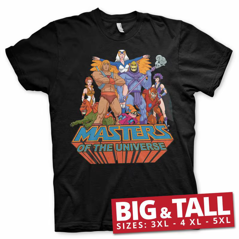 T-shirt grand et haut des maîtres de l'univers, sous licence officielle