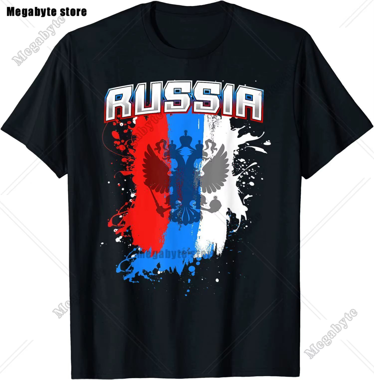 T-Shirt drapeau russe Cool