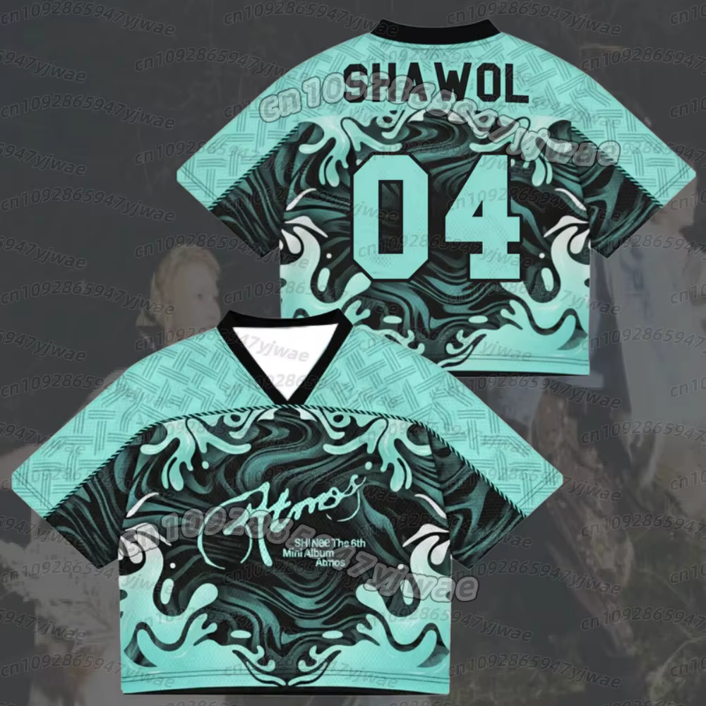 T-shirts pour femmes Midnight Thoughts Shinee Atmos Album Concert Tour Mix Mesh Jersey TAEMIN