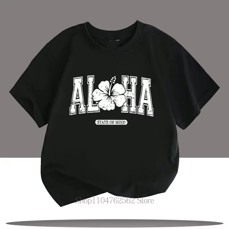 T-shirts pour enfants avec imprimé graphique Aloha