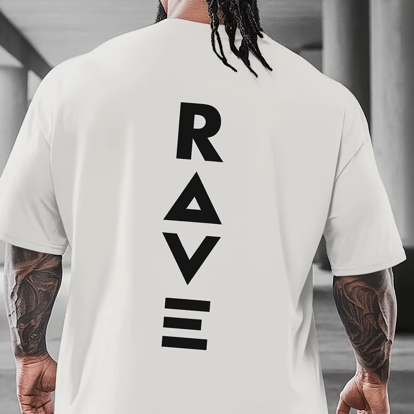 T-shirt minimaliste RAVE pour hommes