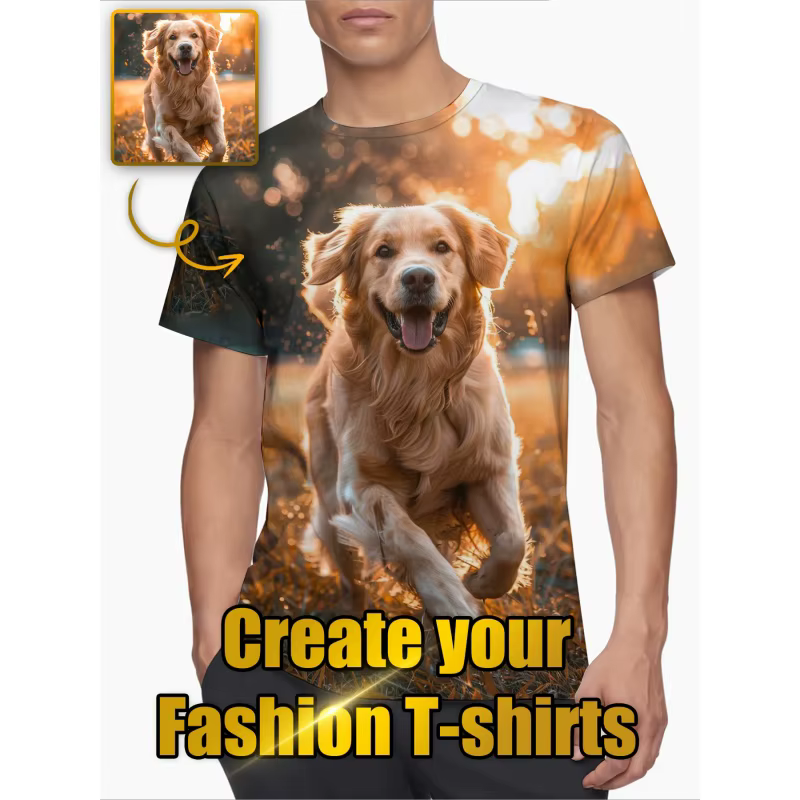 T-Shirt à Manches Courtes et Col Rond pour Homme et Femme