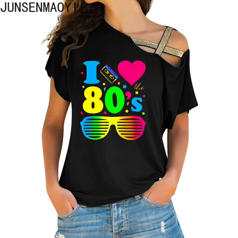 J'adore Les 80s Vêtements Nouvelles Femmes Pour T-Shirt