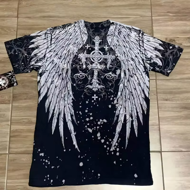 T-shirt surdimensionné pour homme Affliction années 2000