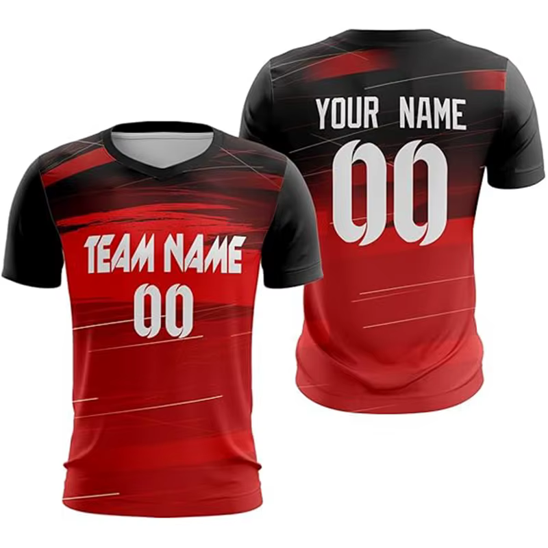 T-shirt avec nom et numéro de l'équipe pour hommes