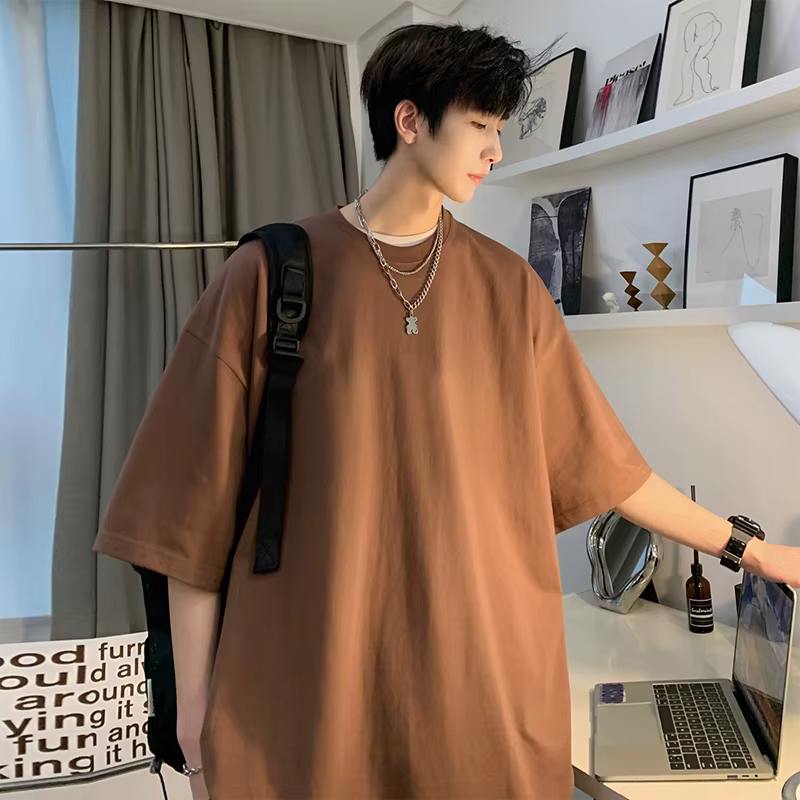 Hommes été Super doux blanc T-Shirt à manches courtes coton