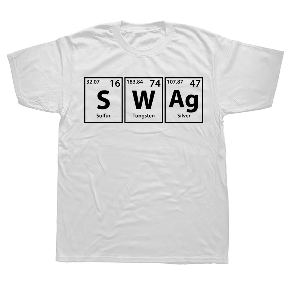 T-shirt graphique Swag (S-W-Ag) pour hommes