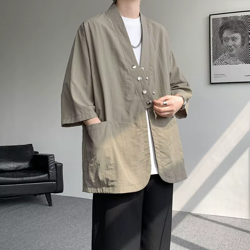 Chemise kimono pour homme
