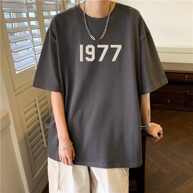 T-Shirt à Manches Courtes 1977 Coton pour Homme et Femme