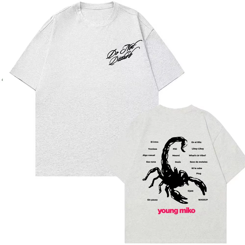 T-shirt imprimé Singer Young Miko Do Not Disturb pour hommes et femmes
