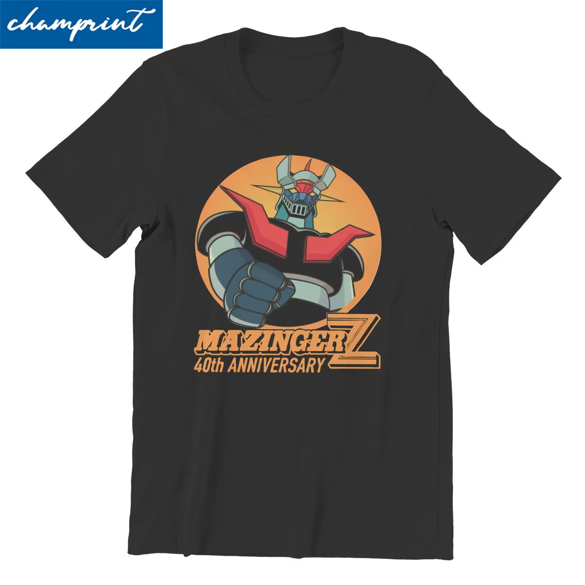 T-shirt manches courtes homme, 100% coton, hipster, robot Grendizer Goldorak Actarus, Mazinger Z 40th, taille Y