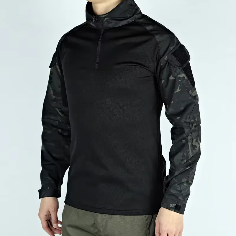 T-shirt à manches longues pour homme, vêtement d'extérieur, respirant, pour entraînement, chasse, randonnée, travail