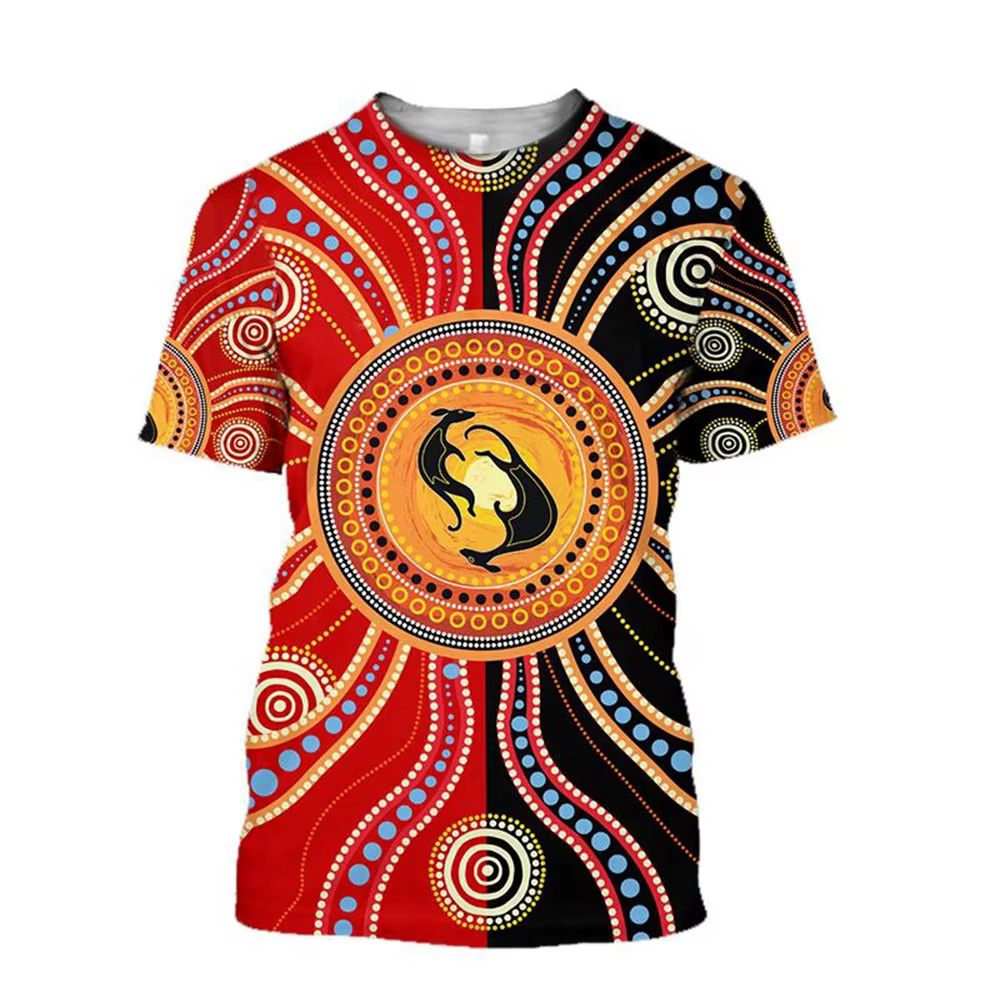 T-shirt imprimé en 3D Tortue indigène Jolie tillisme Art