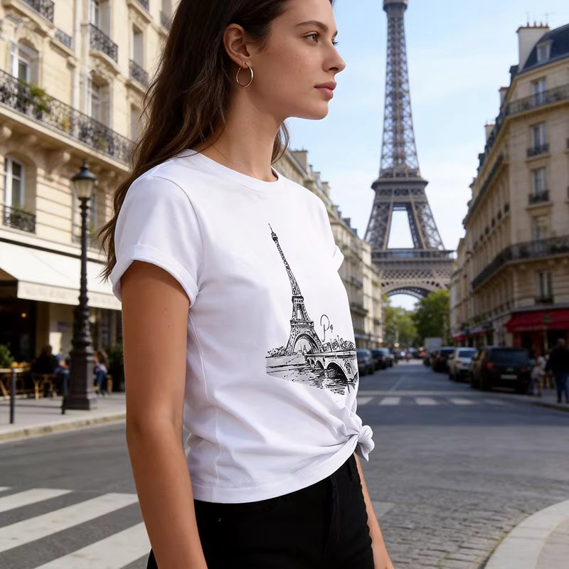 T-shirt pour femme style années 90