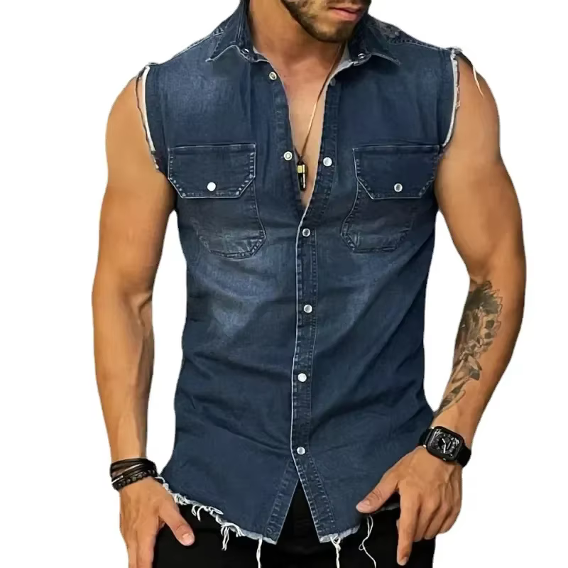 T-shirt en Denim pour hommes