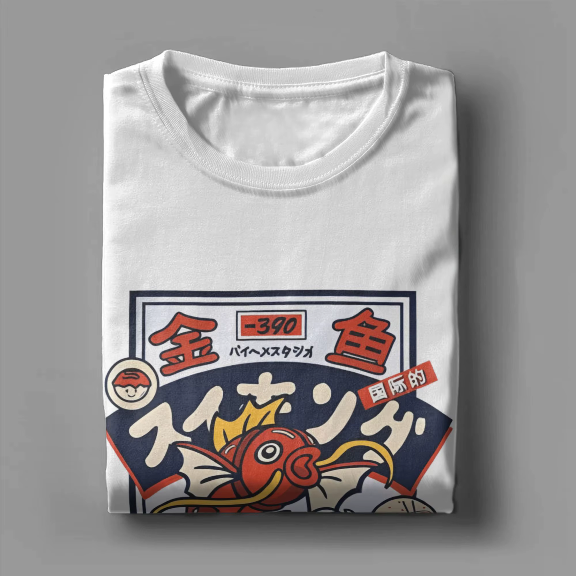 T-Shirt en coton Koi rouge pour adultes plage Style japonais Streetwear t-shirts col rond t-shirts populaires surdimensionnés hauts bon marché