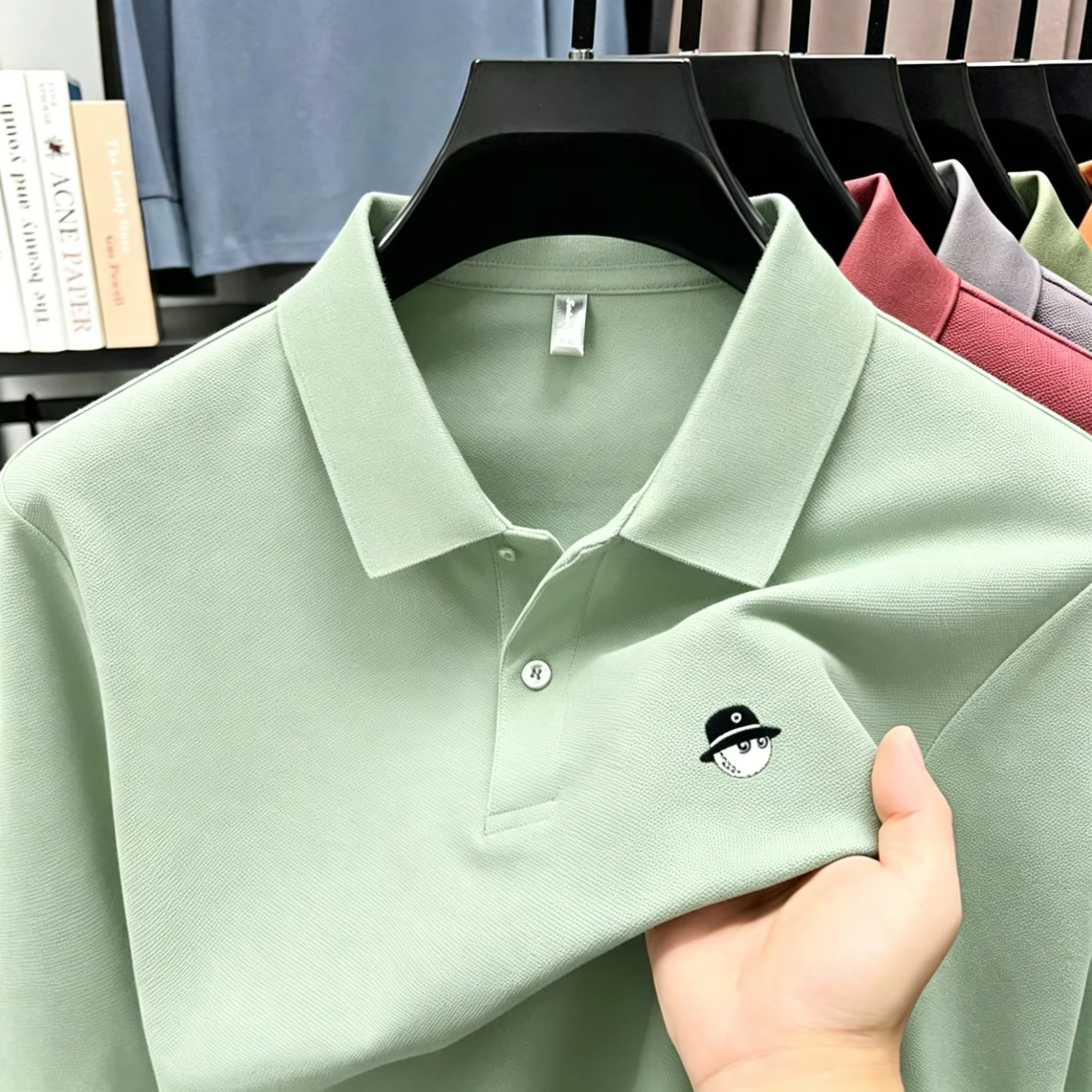 Polo brodé haut de gamme pour hommes