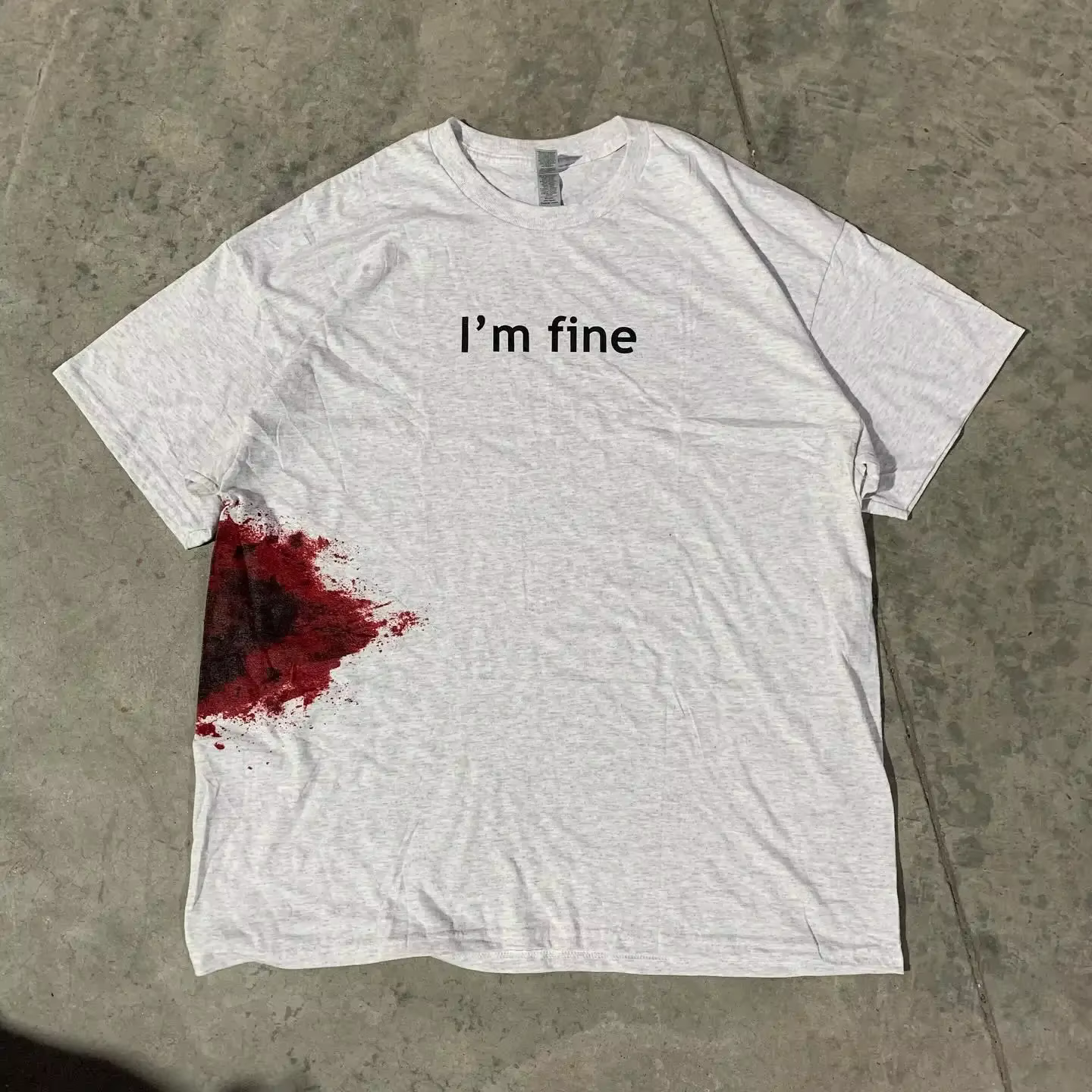 T-shirt blanc humoristique pour hommes