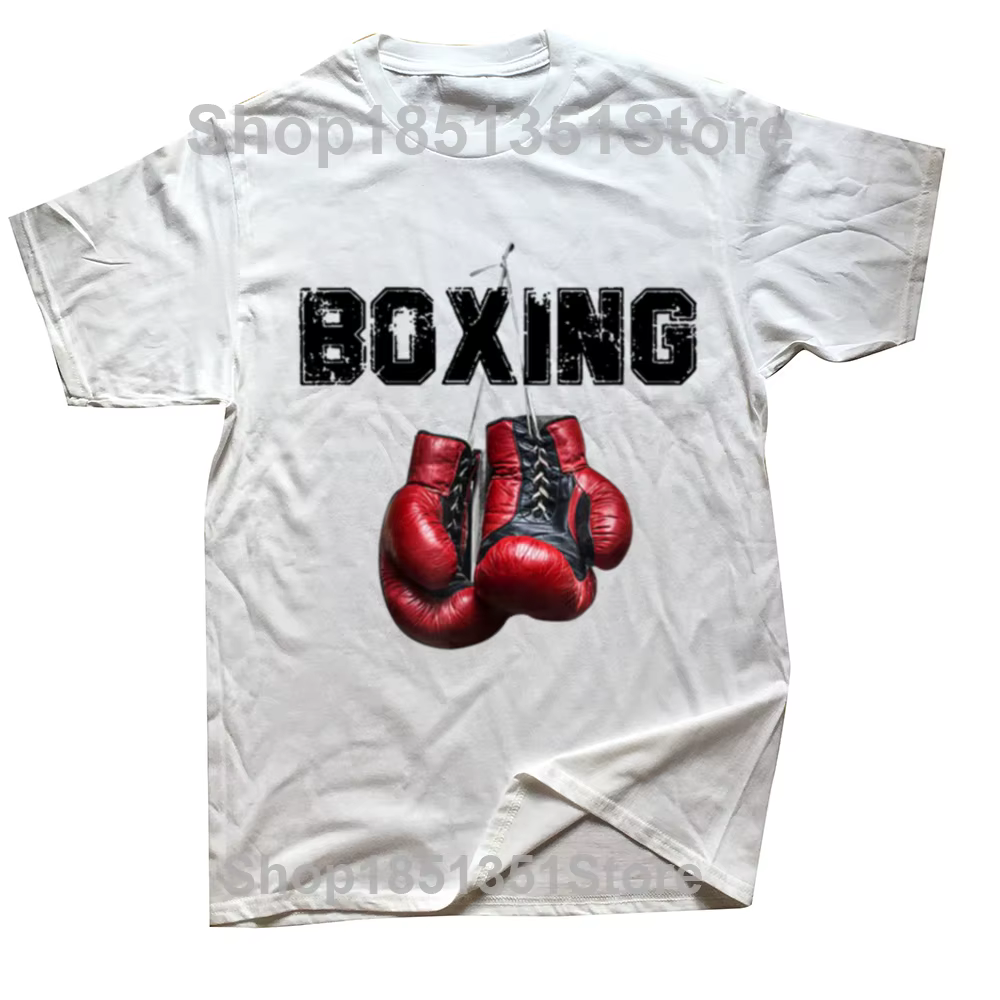 Drôle j'aime boxe t-shirts graphique coton Streetwear à manches courtes cadeaux d'anniversaire Style d'été T-shirt vêtements pour hommes