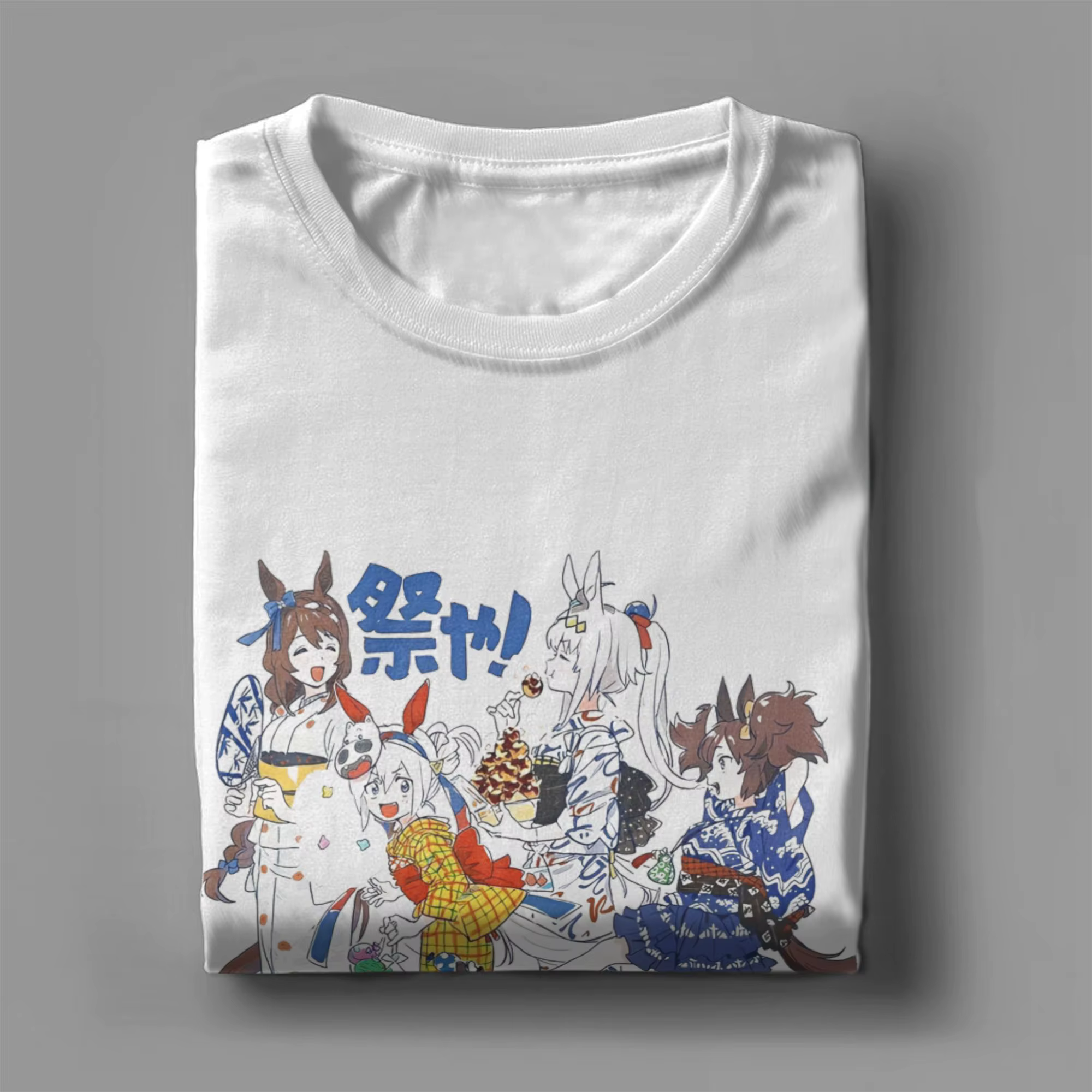 Umamusume jeu japonais T-Shirt été Vintage T-Shirts 100% coton nouveauté