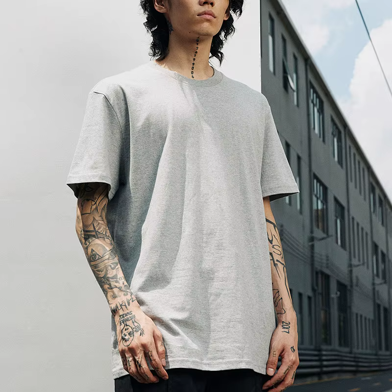 T-shirt uni à manches courtes pour hommes et femmes