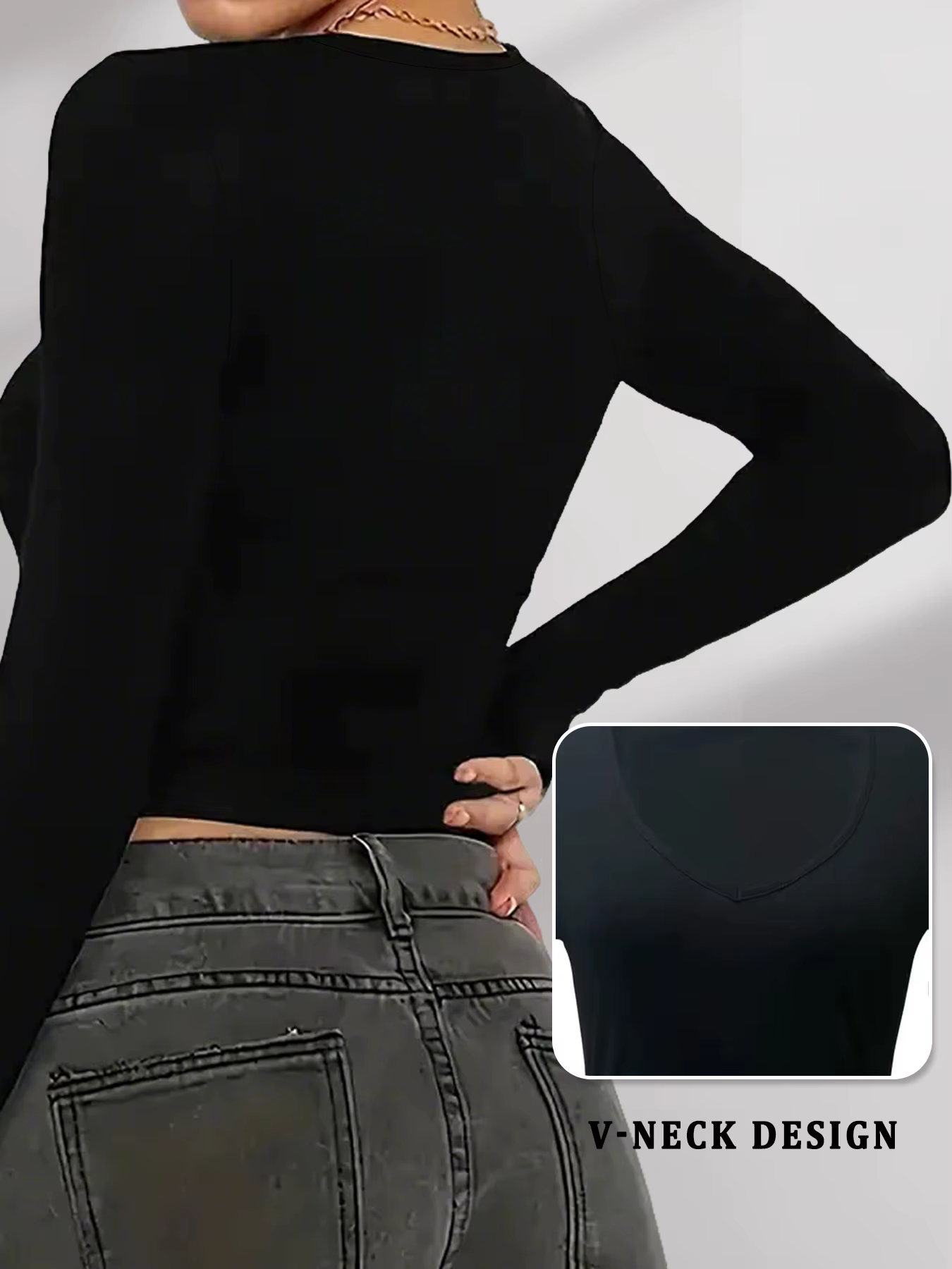 T-shirt à manches longues pour femme.