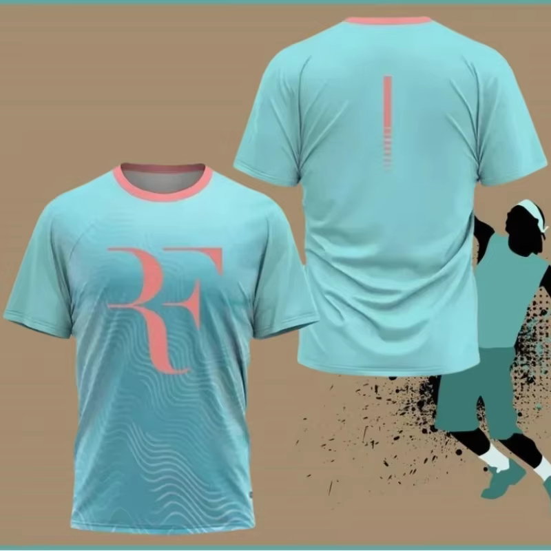Costume d'entraînement de Tennis à séchage rapide pour hommes et femmes, T-Shirt de sport décontracté commémoratif de retraite Roger Federer, nouvelle collection d'été