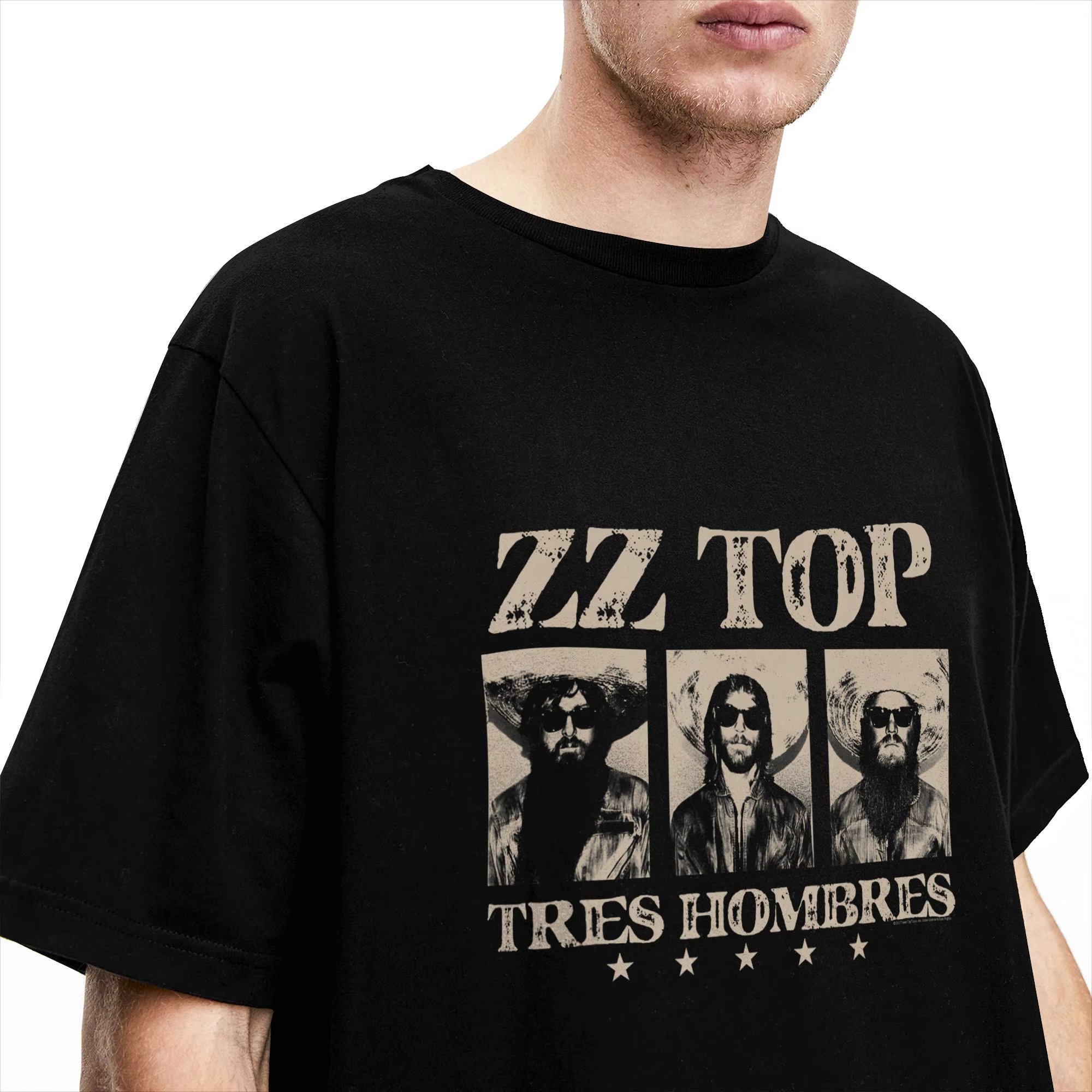 T-shirt pour hommes ZZ Top Tres Hombres