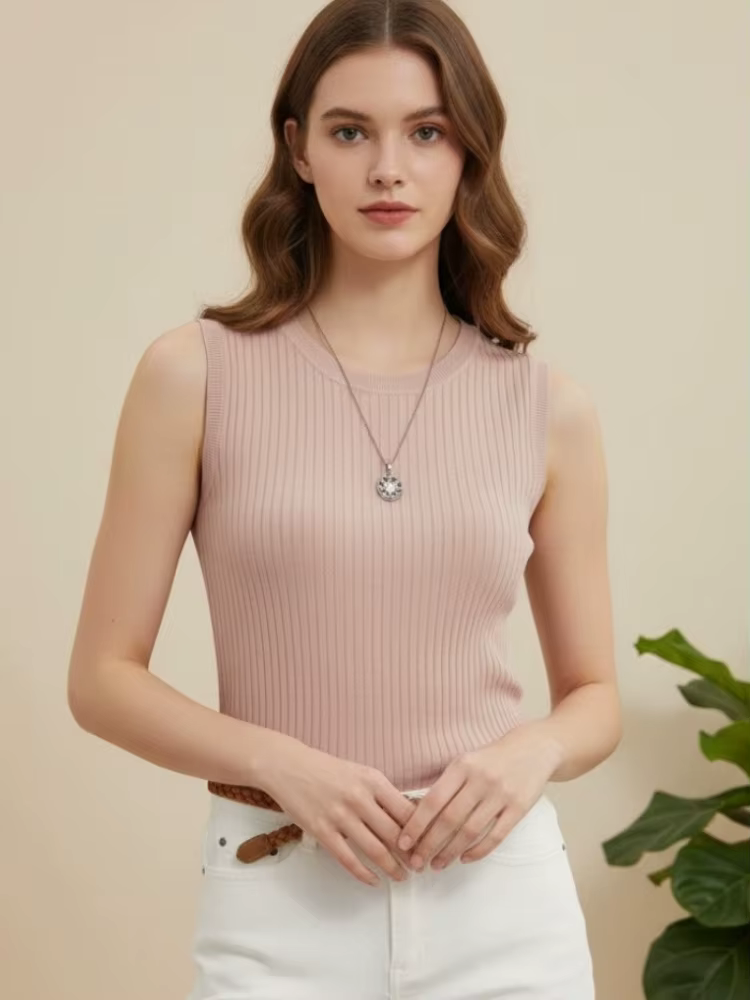 2026 Corée Gilet tricoté pour femme
