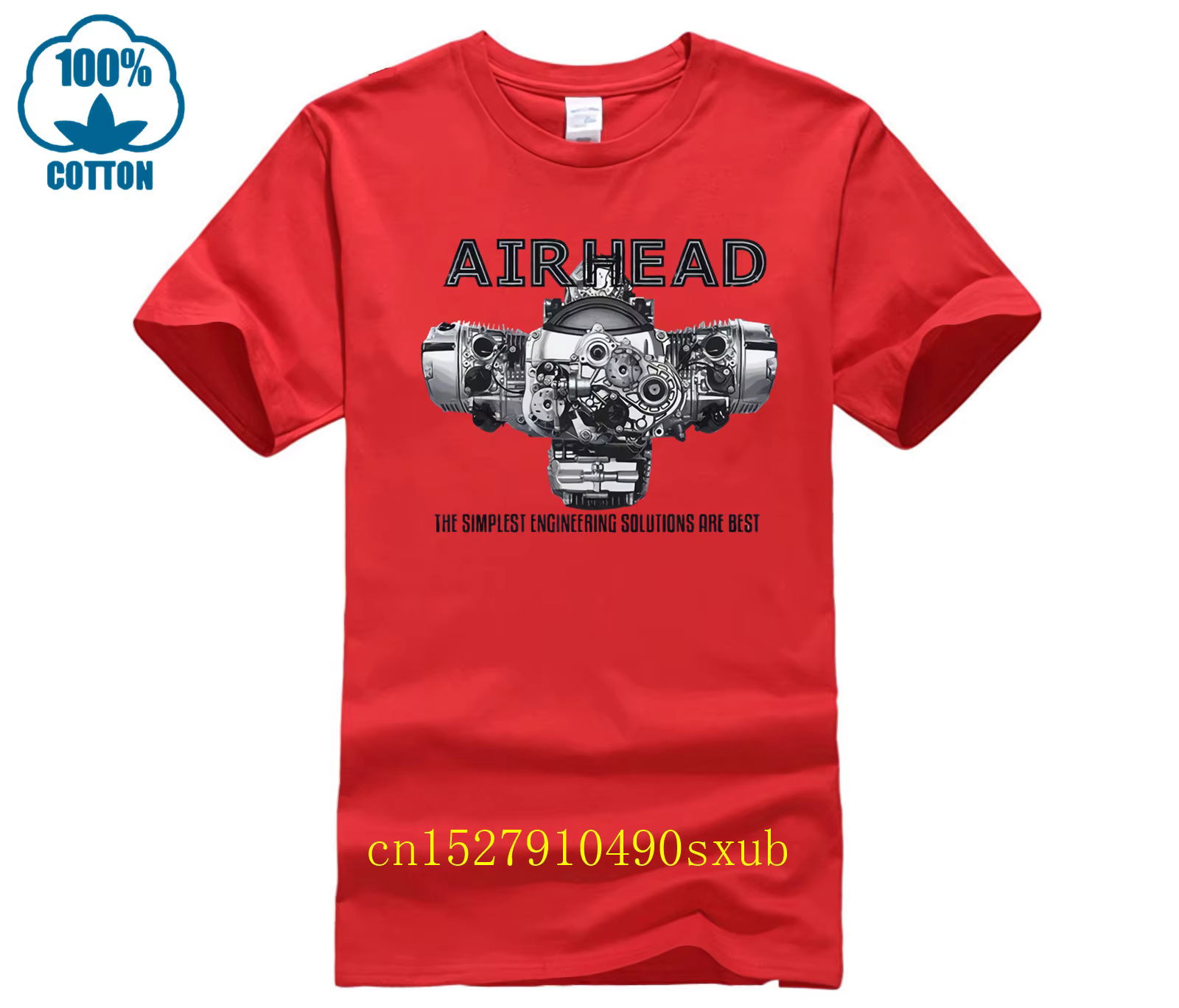 Airhead Boxer Engine Runder T-shirt Heather pour hommes